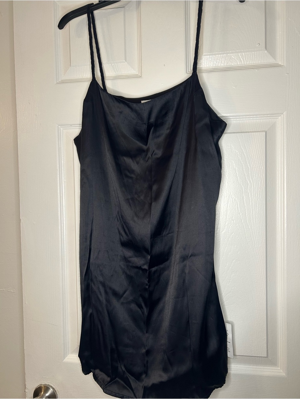 Topshop Black Satin Slip Cami